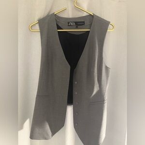 Zara Charcoal Sleeveless Vest